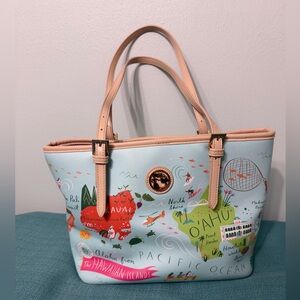 Spartina 449 Hawaiian Islands Themed Tote Bag - Multicolor